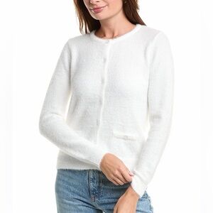 Nanette Lepore White Cardigan Size M